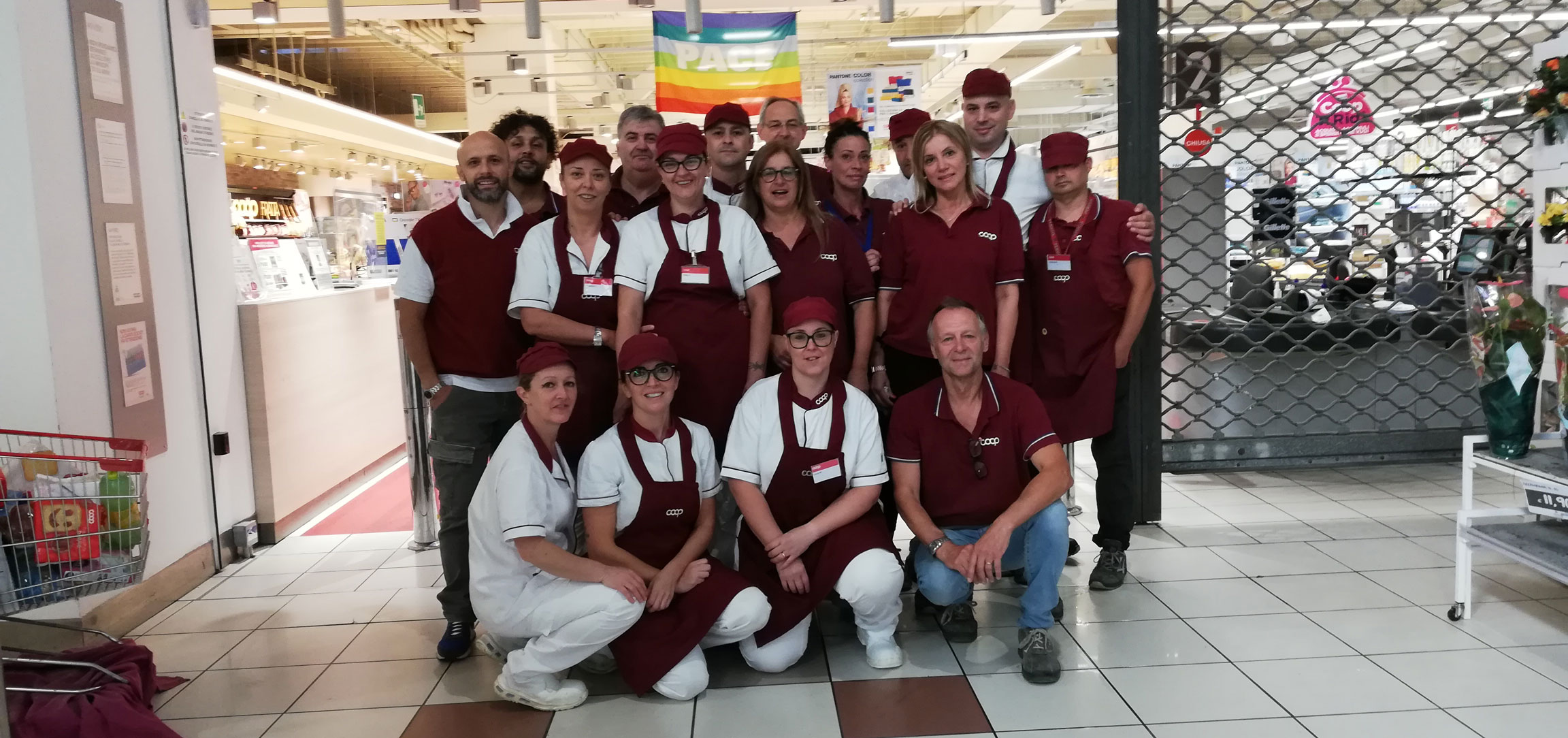 Il supermercato e lo staff di Umbertide "Fratta"