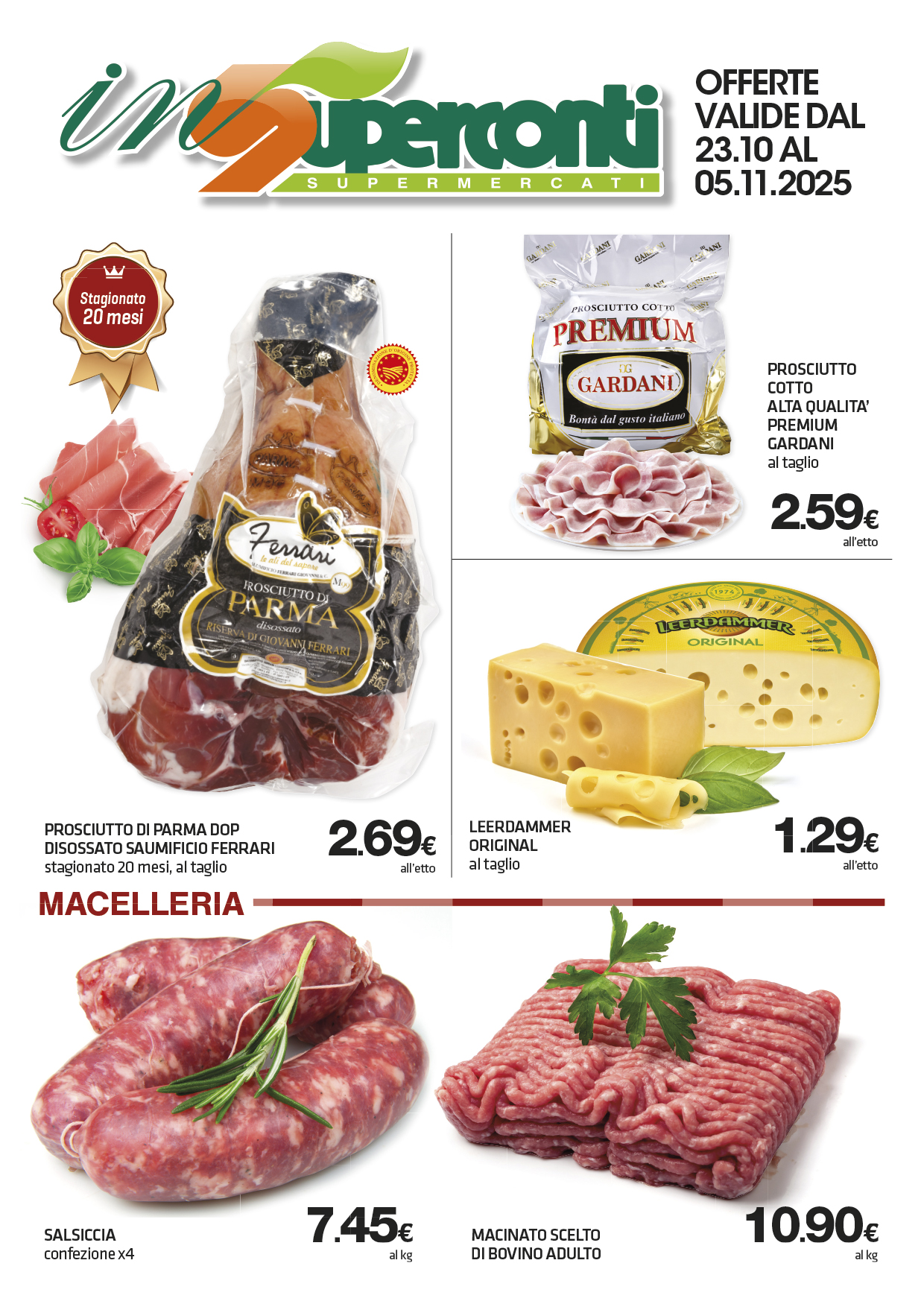 Copertina del volantino Volantino InSuperconti al 23 ottobre al 5 novembre